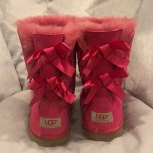 Pink Bailey Bow Uggs